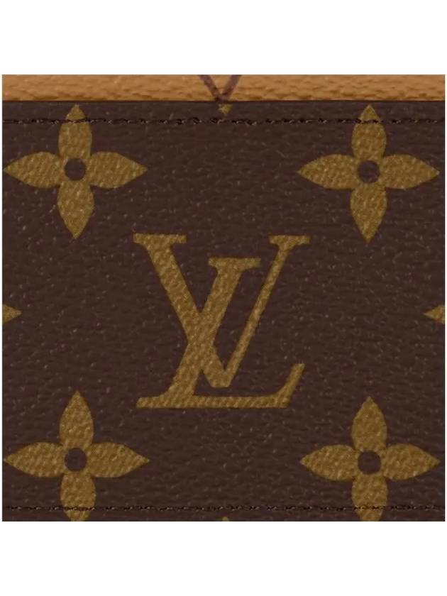 Monogram Reverse Canvas Card Wallet Brown - LOUIS VUITTON - BALAAN 6