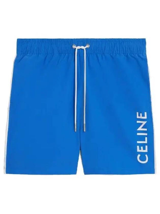 Piping Nylon Swim Shorts Royal Blue - CELINE - BALAAN 2