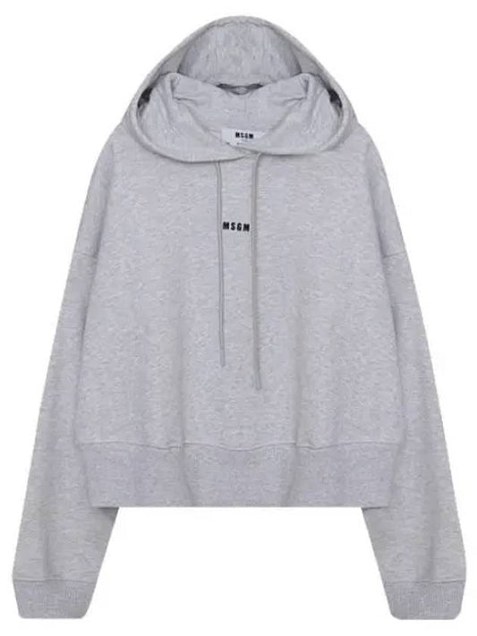 micro logo hooded sweatshirt women - MSGM - BALAAN 1