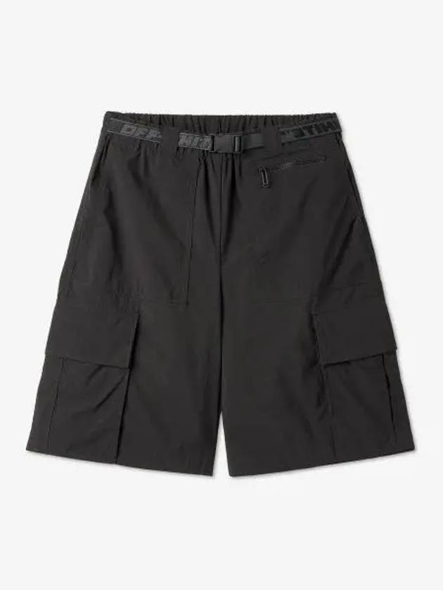 cargo belt Bermuda shorts - OFF WHITE - BALAAN 2