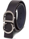 Reversible CD Leather Belt Black - DIOR - BALAAN 3