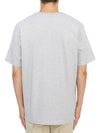 Handwriting Comfort Short Sleeve T-Shirt Light Grey Melange - MAISON KITSUNE - BALAAN 4