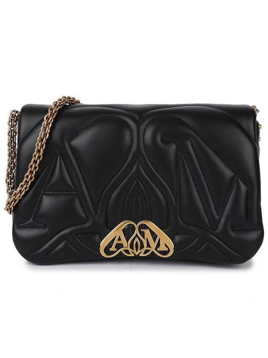 Seal Leather Shoulder Bag Black - ALEXANDER MCQUEEN - BALAAN 2