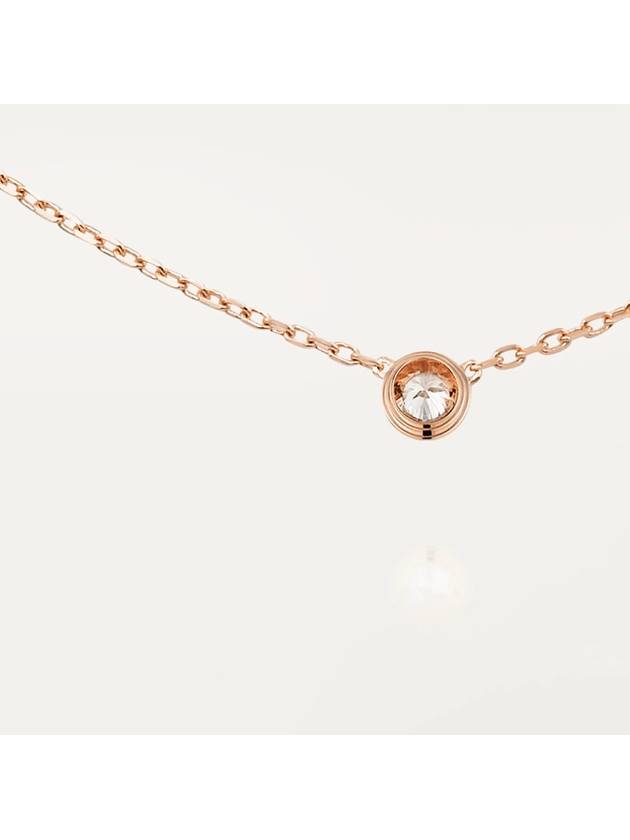 Damour Large Model Necklace Rose Gold - CARTIER - BALAAN 5