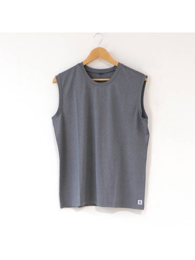 SPGRMOSN Functional Sleeveless Round Tee Gray - SUPENER - BALAAN 1