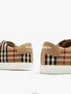 Vintage Check and Leather Sneakers Archive Beige - BURBERRY - BALAAN 5