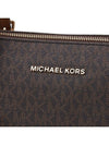 Jet Set Signature Logo Pendant Tote Bag Dark Brown - MICHAEL KORS - BALAAN.