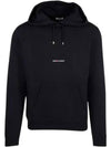 Men's Chest Small Logo Hoodie Black - SAINT LAURENT - BALAAN 2