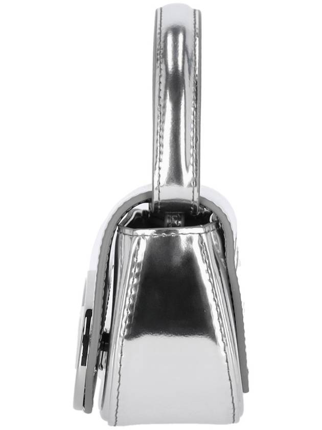 1DR Compact Mirrored Leather Shoulder Bag Silver - DIESEL - BALAAN 6