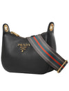 Vitello Phoenix Shoulder Bag Black - PRADA - BALAAN 3