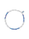 Monogram Chain Necklace Blue Silver - LOUIS VUITTON - BALAAN 1