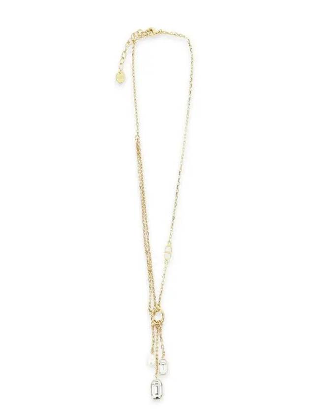 Women PETIT CD Pearl Chain Necklace Gold N3048WOMCY D03S - DIOR - BALAAN 3