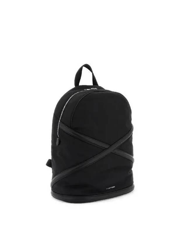 Men's Harness Logo Nylon Backpack Black - ALEXANDER MCQUEEN - BALAAN 4