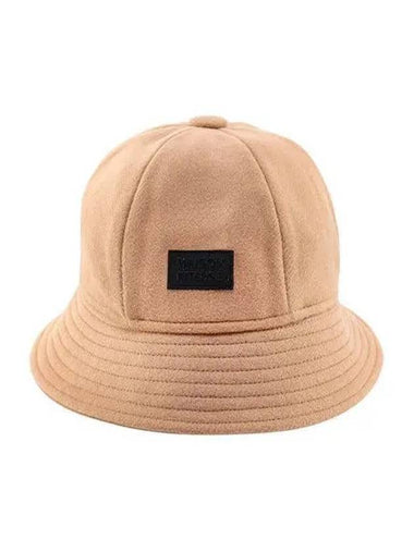 Hat Logo Wool Bucket Beige - MAISON KITSUNE - BALAAN 1