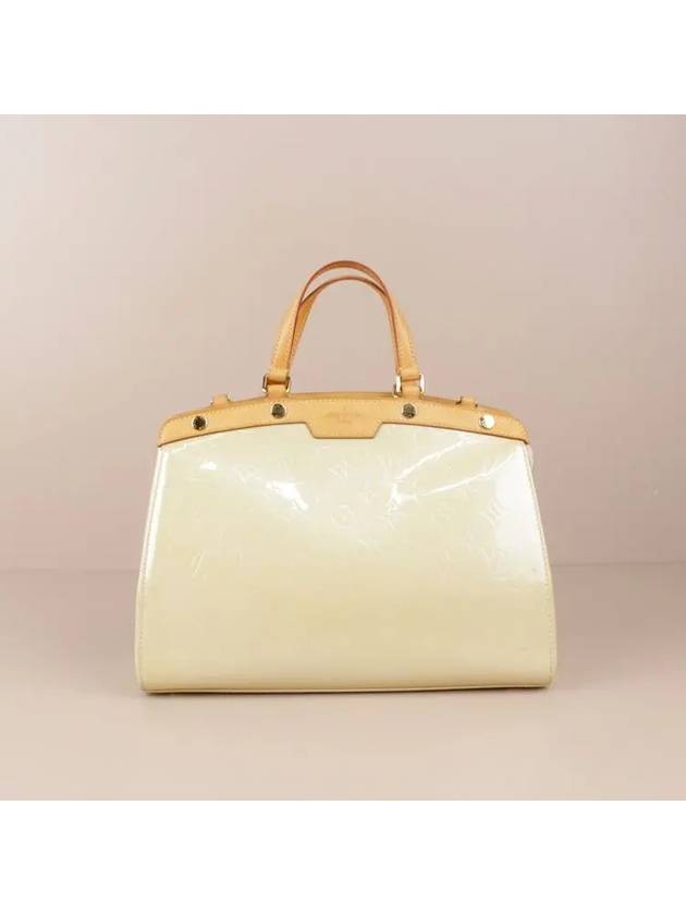 Vernis Brea Tote Bag Beige MM M91456 - LOUIS VUITTON - BALAAN 1