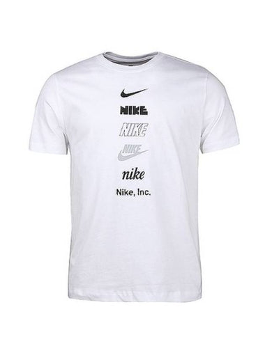 Sportswear Logo Short Sleeve T-Shirt White - NIKE - BALAAN 1