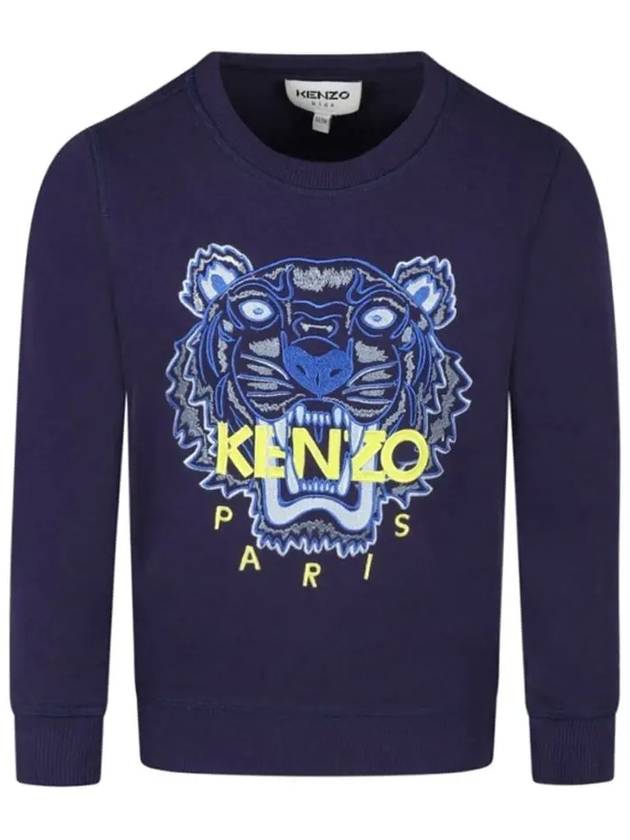 Kids Tiger Knit Top Navy - KENZO - BALAAN 2