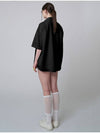 Half Sleeve Shirt Black - ATHPLATFORM - BALAAN 6