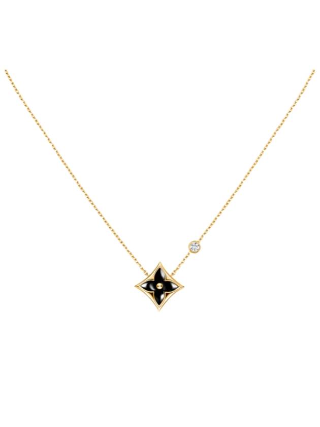 Color Blossom BB Star Pendant Necklace Black Gold - LOUIS VUITTON - BALAAN 1