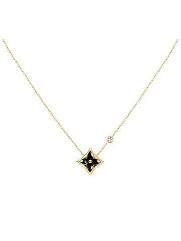 Color Blossom BB Star Pendant Necklace Black Gold - LOUIS VUITTON - BALAAN 1