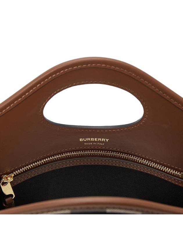 Mini Pocket Tote Bag Brown - BURBERRY - BALAAN 11