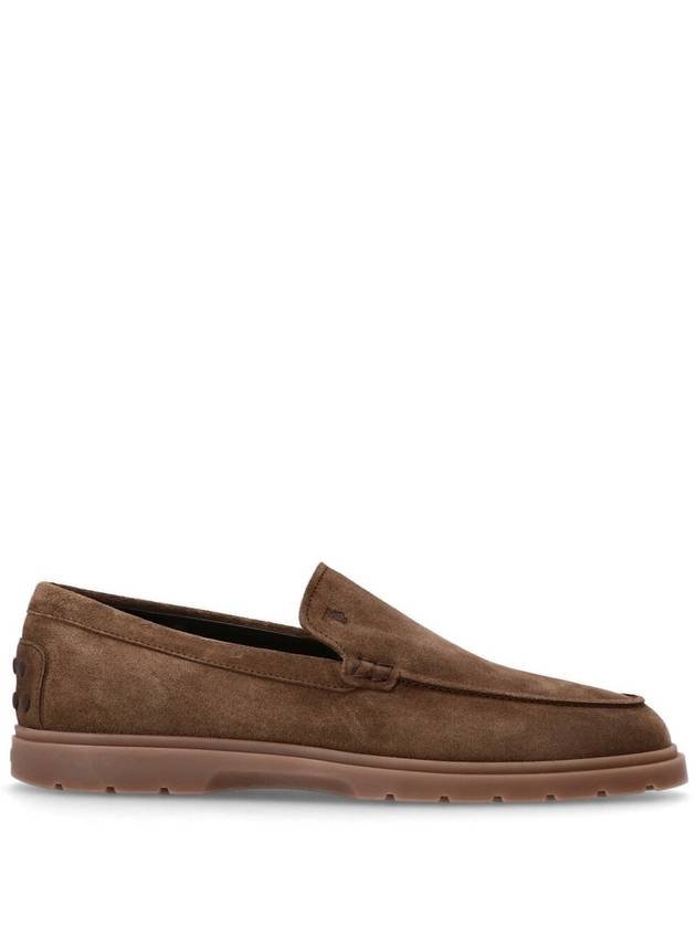 Suede Slipper Loafers Brown - TOD'S - BALAAN 2