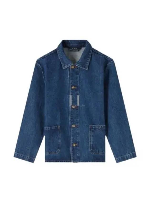 Kerlouan Logo Denim Jacket Blue - A.P.C. - BALAAN 2