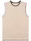 Men's Fruit Tangled Mesh Vest Beige - IOEDLE - BALAAN 4