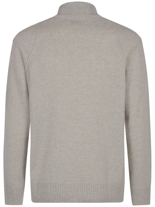 Lambswool GRS Knit Turtleneck Grey - CP COMPANY - BALAAN 3