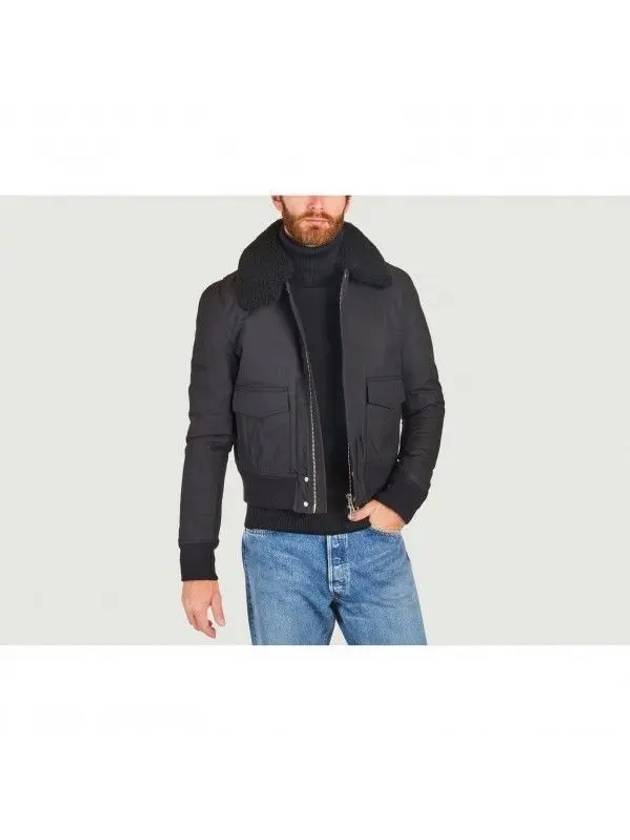 padded shearling jacket HJK047 242 001 - AMI - BALAAN.