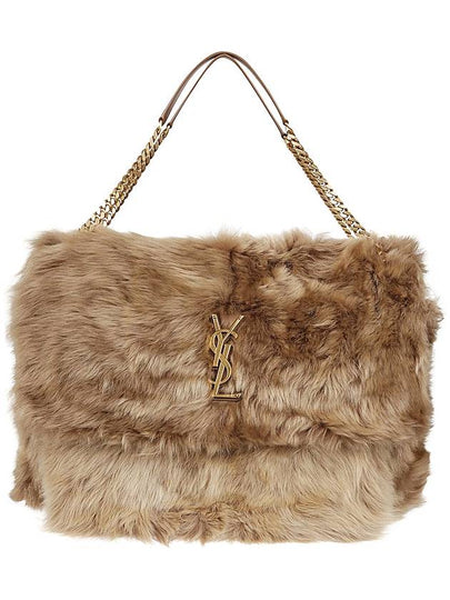 Niki Oversized Shearling Shoulder Bag Rouan - SAINT LAURENT - BALAAN 2