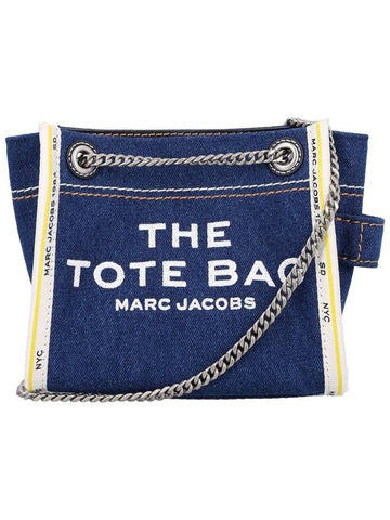 Marc Jacobs The Mini Tote Bag Denim - MARC JACOBS - BALAAN 1