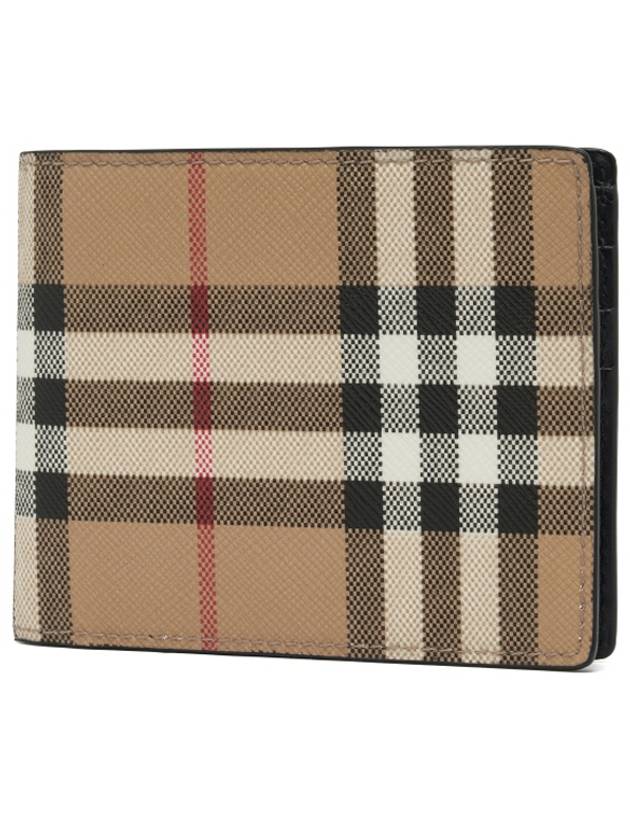 Check Half Wallet Beige - BURBERRY - BALAAN 2