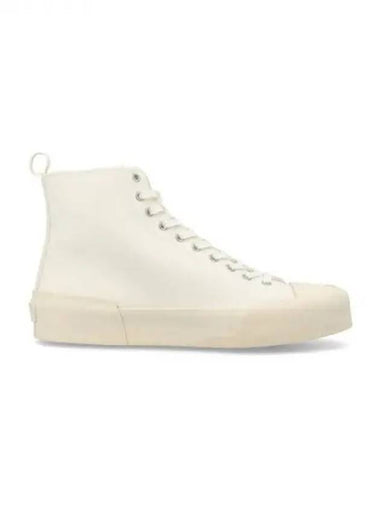 Cotton lace up high top sneakers 270442 - JIL SANDER - BALAAN 1