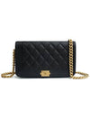 Boy Flap Calfskin Phone Holder Cross Bag Black - CHANEL - BALAAN 1