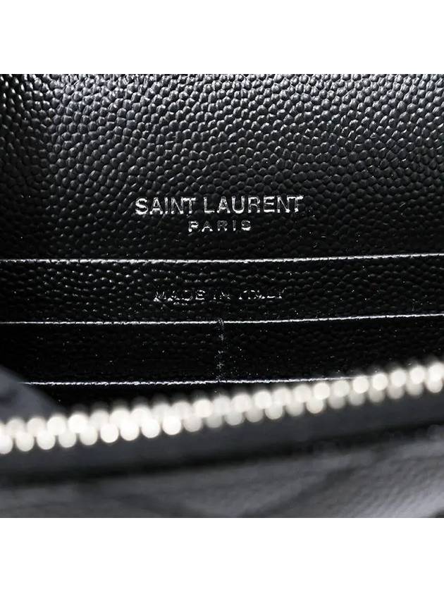 Monogram Matelasse Envelope Chain Cross Bag Black - SAINT LAURENT - BALAAN 8