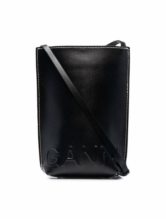 Logo Stitch Mini Cross Bag Black - GANNI - BALAAN 2