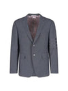 Plain Weave Suiting 4 Bar Classic Sport Jacket Dark Grey - THOM BROWNE - BALAAN 2