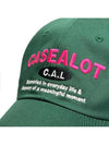 Lettering Logo Ball Cap Green - CASEALOT - BALAAN 5