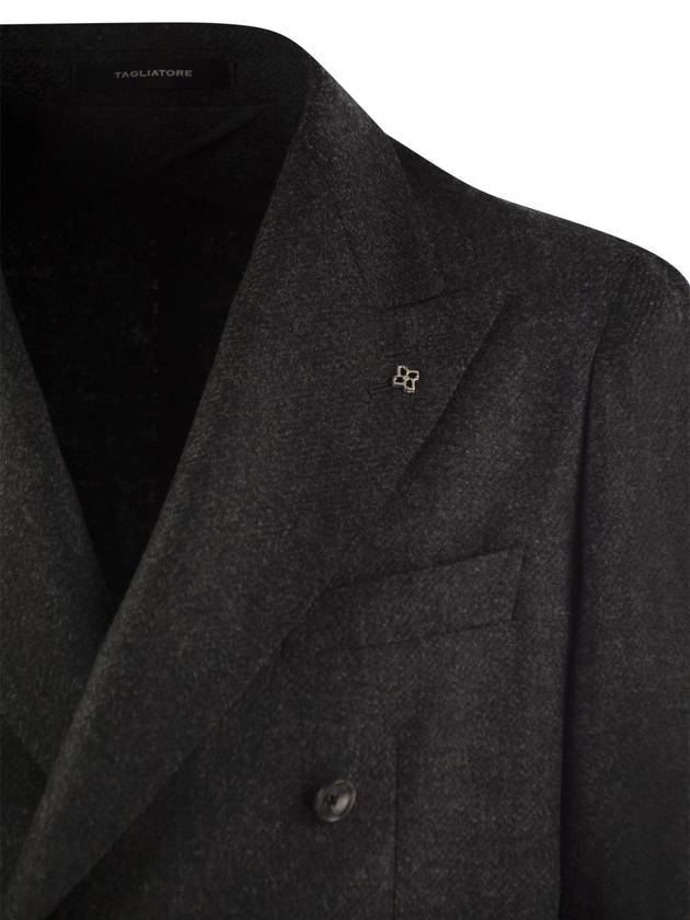 Wool and cashmere double-breasted jacket - TAGLIATORE - BALAAN 4