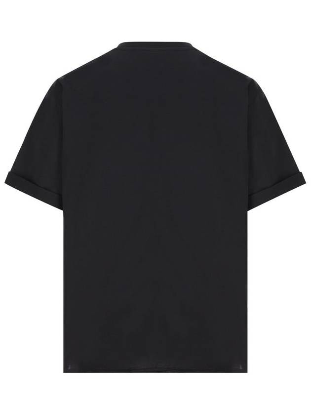 Rive Gauche Short Sleeve T-Shirt Black - SAINT LAURENT - BALAAN 3