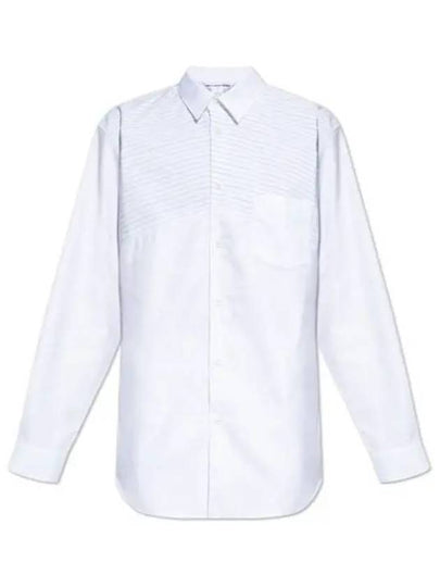 Striped Long Sleeve Shirt White - COMME DES GARCONS - BALAAN 2