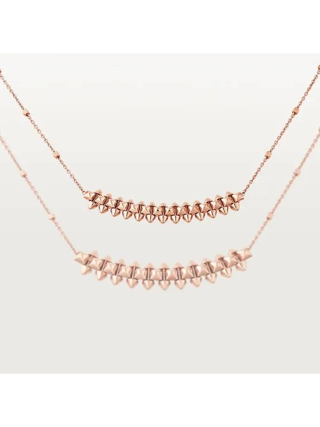 Clash De Small Necklace Rose Gold - CARTIER - BALAAN 5