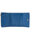 Cassette Tri-Fold Zipper Half Wallet Blue - BOTTEGA VENETA - BALAAN 11