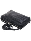 Intrecciato Leather Mini Cross Bag Black - BOTTEGA VENETA - BALAAN 5