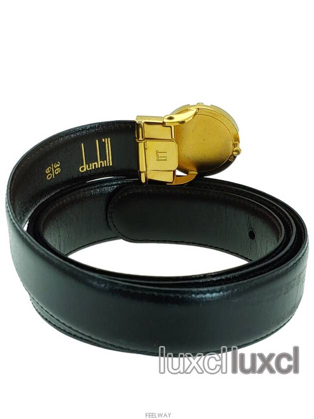 vintage leather gold belt - DUNHILL - BALAAN 3