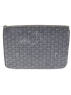 APMSENAT2 MM 51 Gray Color Goyadin Canvas Senna Clutch - GOYARD - BALAAN 1