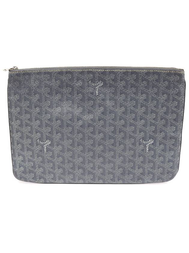 APMSENAT2 MM 51 Gray Color Goyadin Canvas Senna Clutch - GOYARD - BALAAN 1