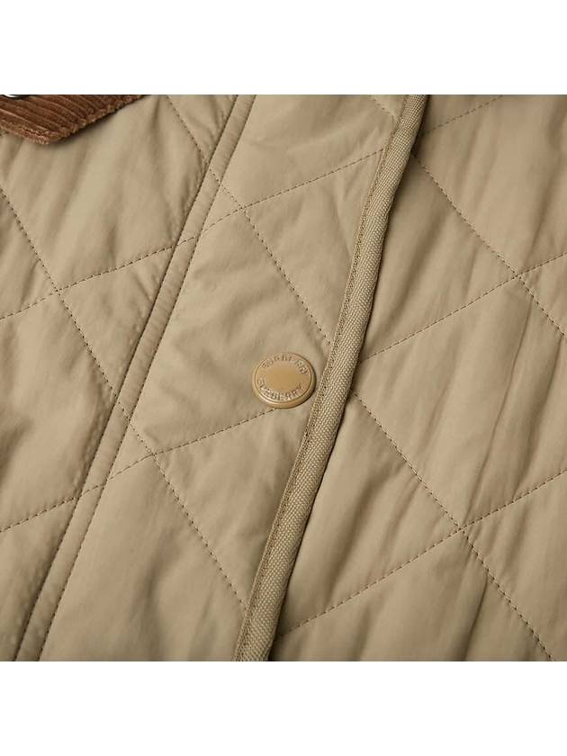 Diamond Quilted Thermoregulated Barn Jacket Honey - BURBERRY - BALAAN 8