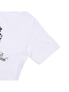 Slogan Print Cotton Short Sleeve T-Shirt White - SPORTY & RICH - BALAAN 5